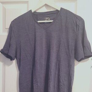 Icebreaker Men's Cool Lite Merino Wool Blend  V-Neck T-Shirt in Blue, size S